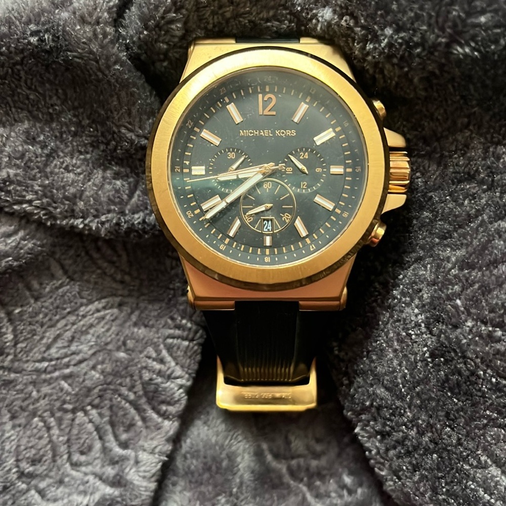 Michael Kors Gold and Black Men's Watch